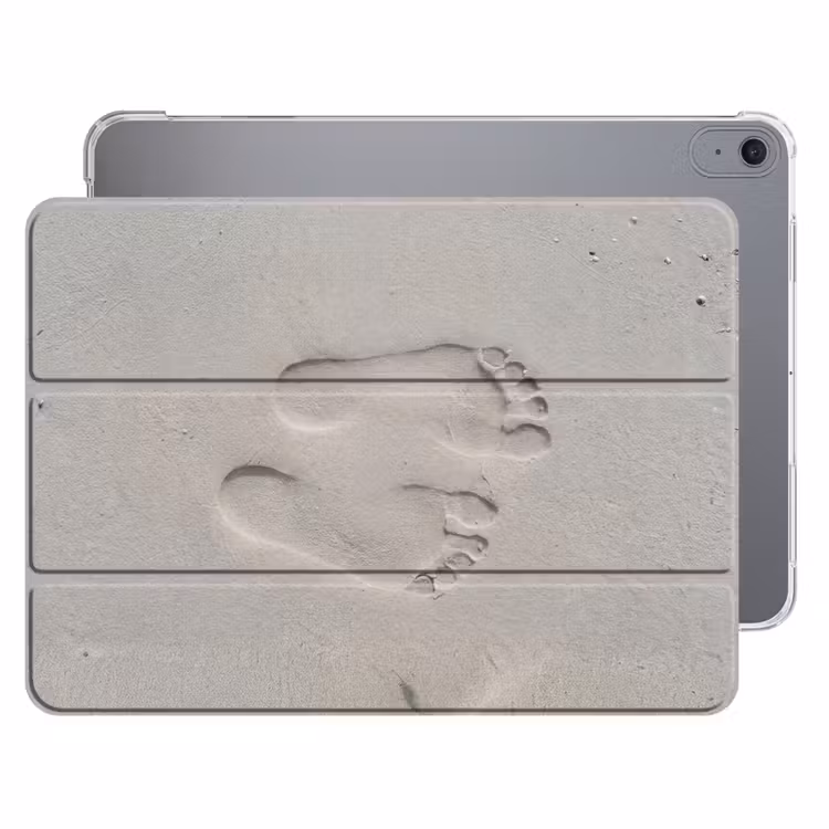 iPad hoes - Voeten - Afdrukken - Zand — 1