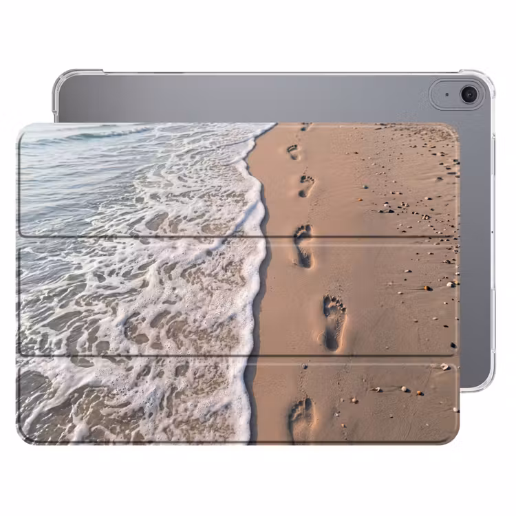 iPad hoes - Voetstappen - Vloedlijn - Zee — 1