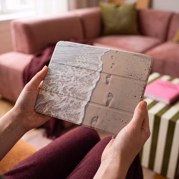 iPad hoes - Voetstappen - Vloedlijn - Zee — 4
