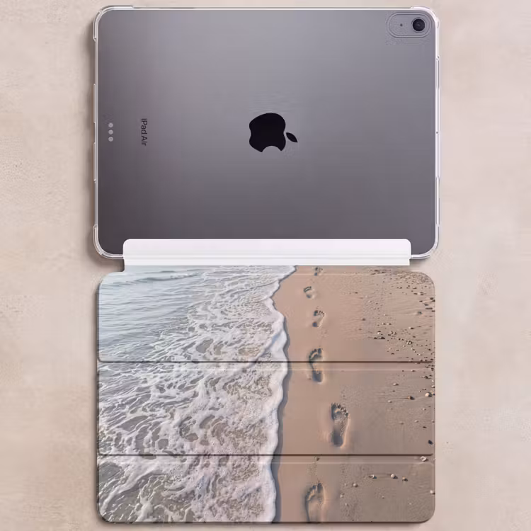 iPad hoes - Voetstappen - Vloedlijn - Zee — 6