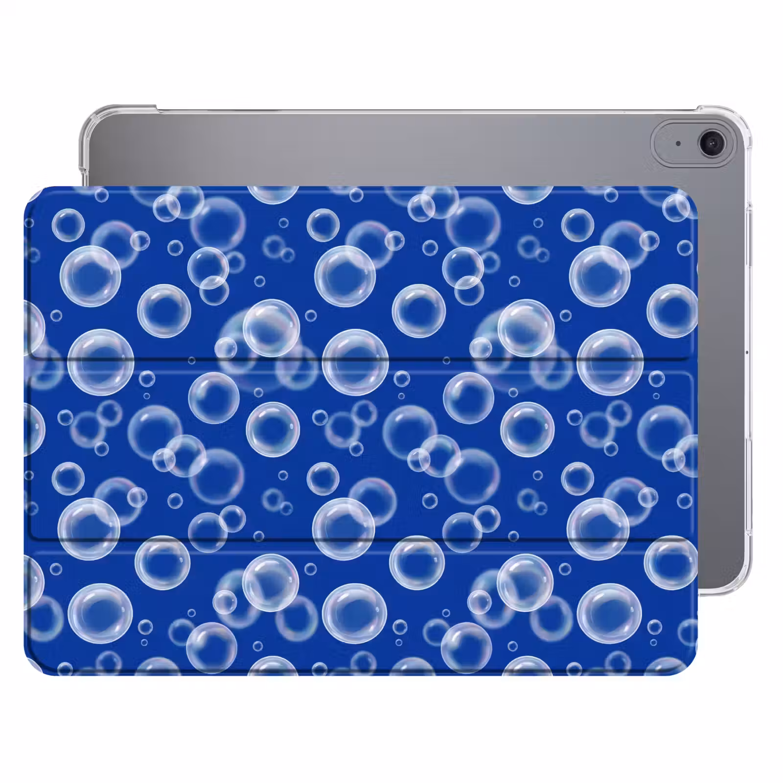 iPad hoes - Bubbels - Patroon - Blauw — 1