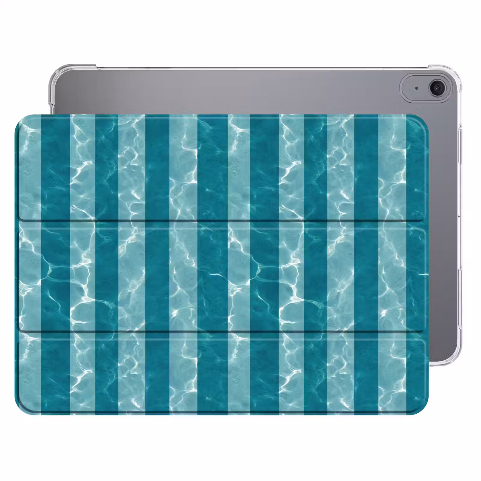 iPad hoes - Zwembad - Strepen - Groen — 1