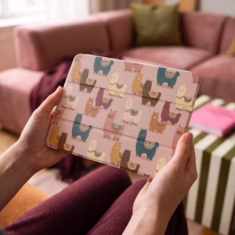 iPad hoes - Alpaca's - Patroon - Kleurrijk — 4