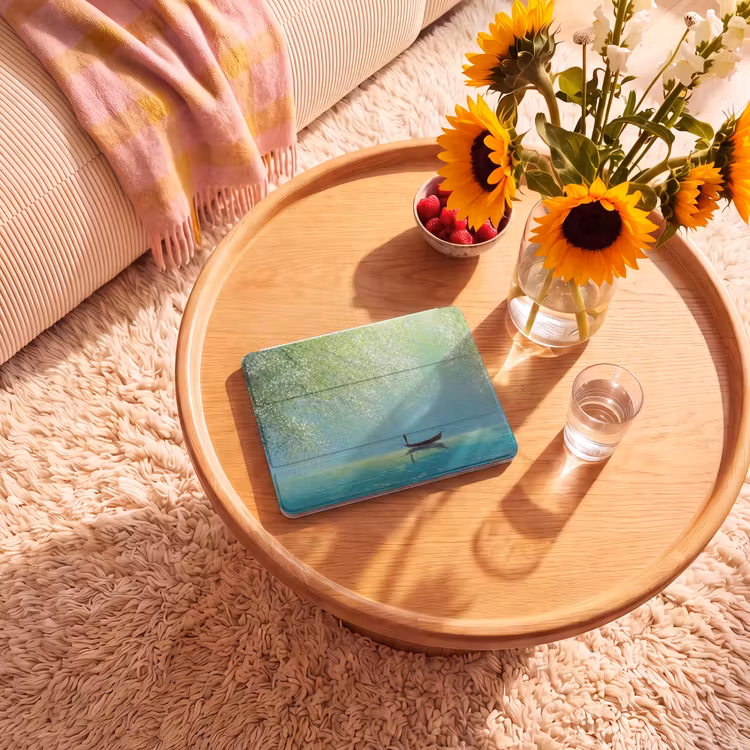 iPad hoes - Bootje - Water - Bladeren - Bloesems — 2