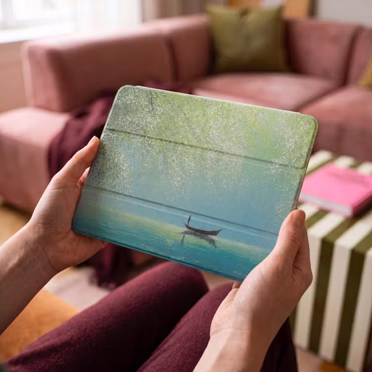 iPad hoes - Bootje - Water - Bladeren - Bloesems — 4