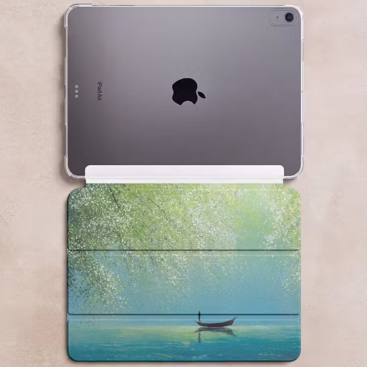 iPad hoes - Bootje - Water - Bladeren - Bloesems — 6