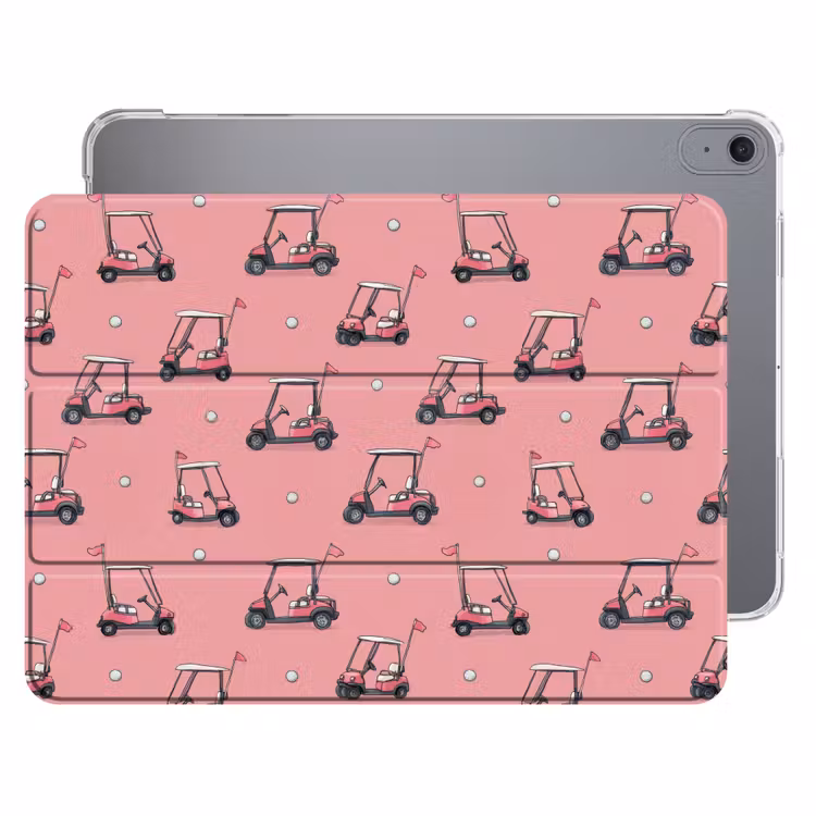 iPad hoes - Golfkar - Retro - Roze — 1