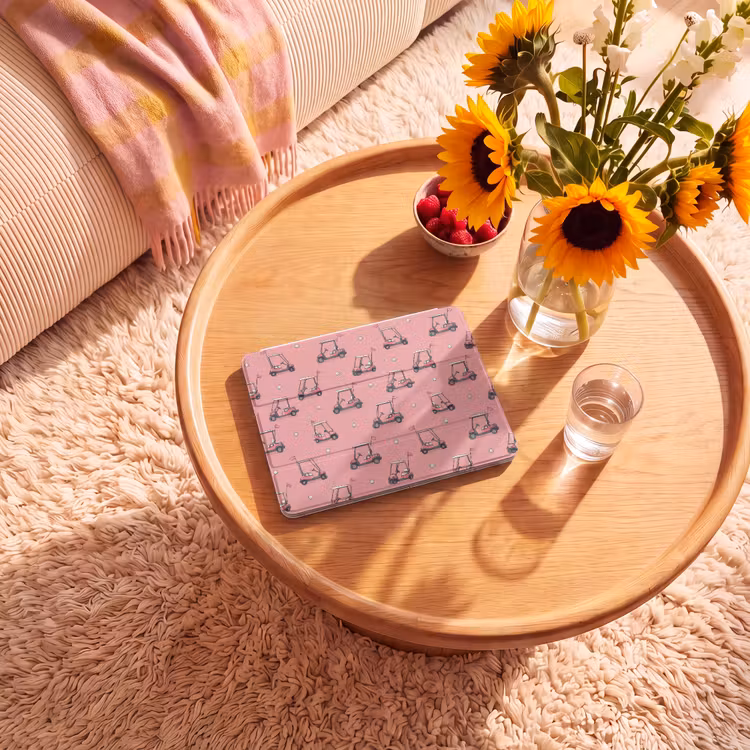 iPad hoes - Golfkar - Retro - Roze — 2