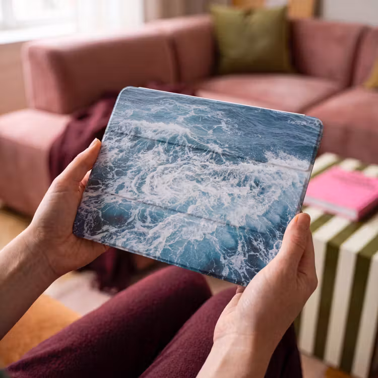iPad hoes - Golven - Oceaan - Blauw — 4
