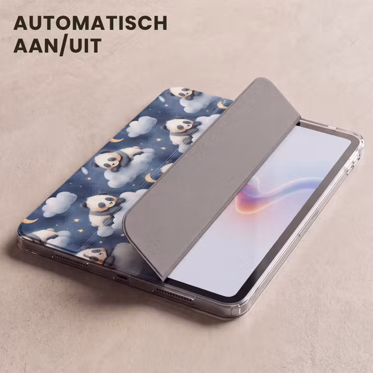 iPad hoes - Panda's - Slapen - Blauw — 5