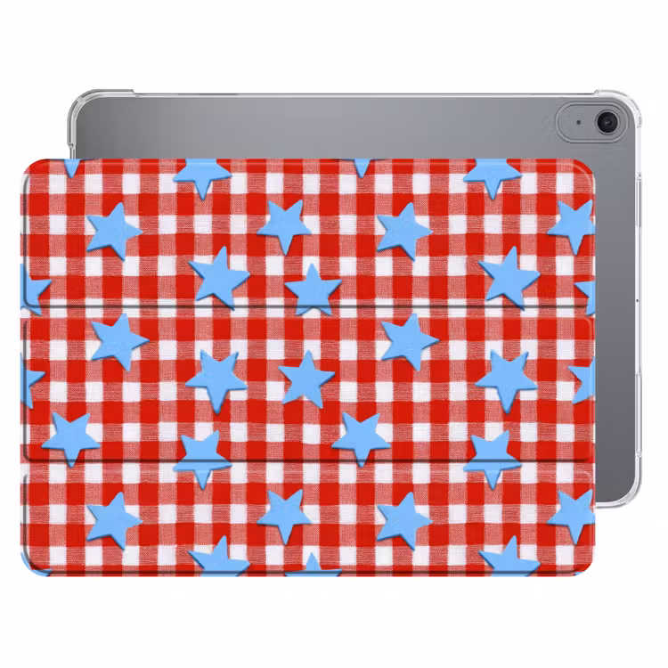iPad hoes - Ruit - Sterren - Rood — 1