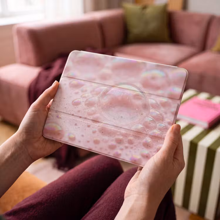iPad hoes - Schuim - Structuur - Roze — 4