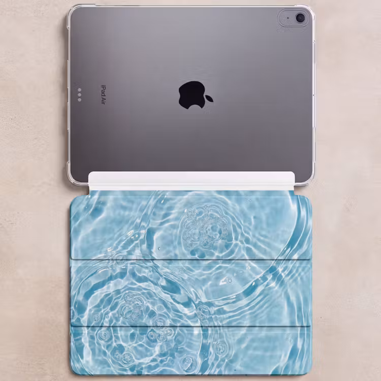 iPad hoes - Water - Blauw - bubbels — 6