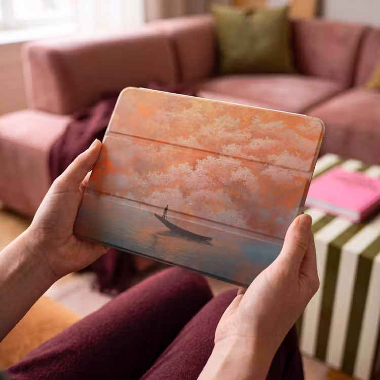 iPad hoes - Zee - Boot - Wolken - Oranje — 4
