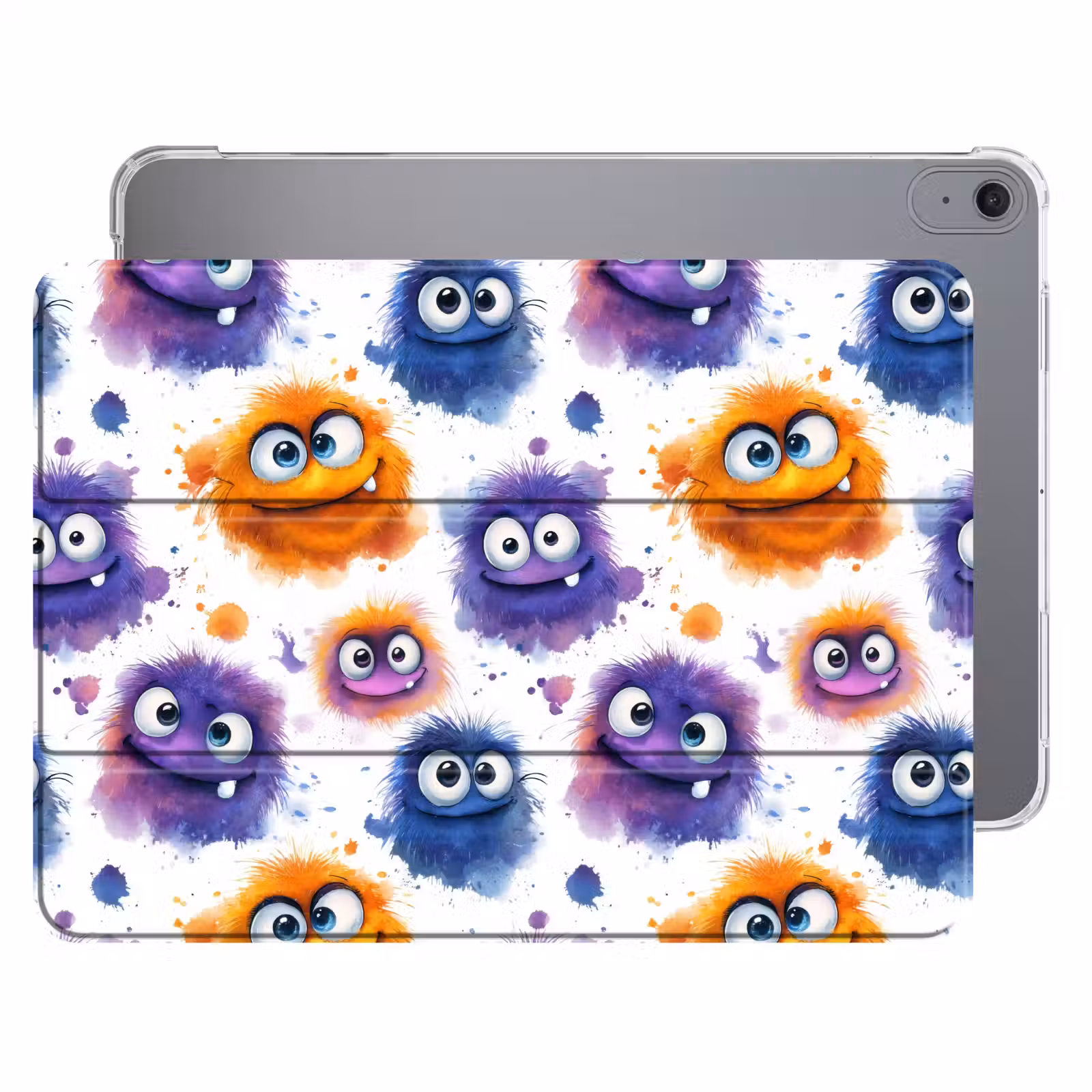 iPad hoes - Monstertjes - Aquarel - Kleurrijk — 1