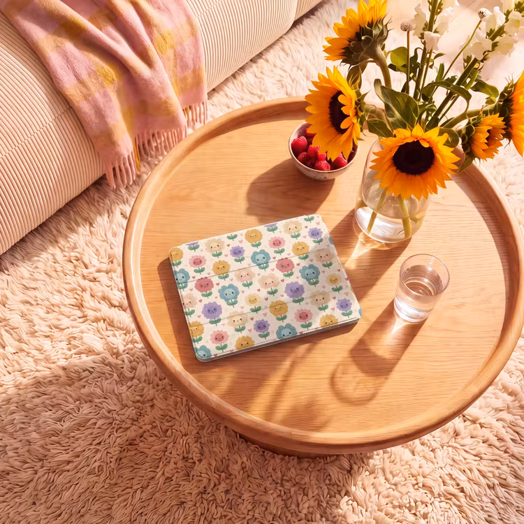 iPad hoes - Bloemen - Hartjes - Kleurrijk — 2