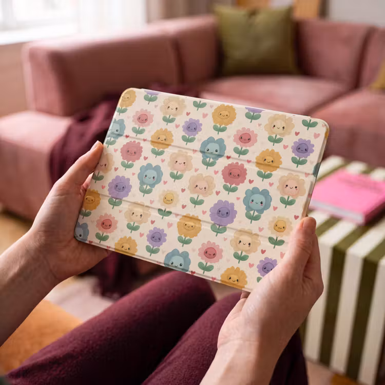 iPad hoes - Bloemen - Hartjes - Kleurrijk — 4