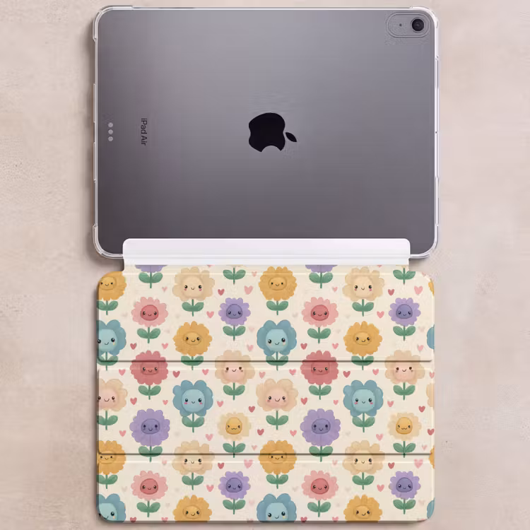 iPad hoes - Bloemen - Hartjes - Kleurrijk — 6