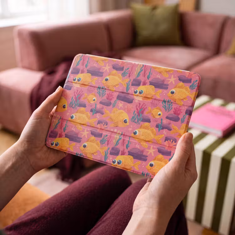 iPad hoes - Goudvissen - Koraal - Kleurrijk — 4