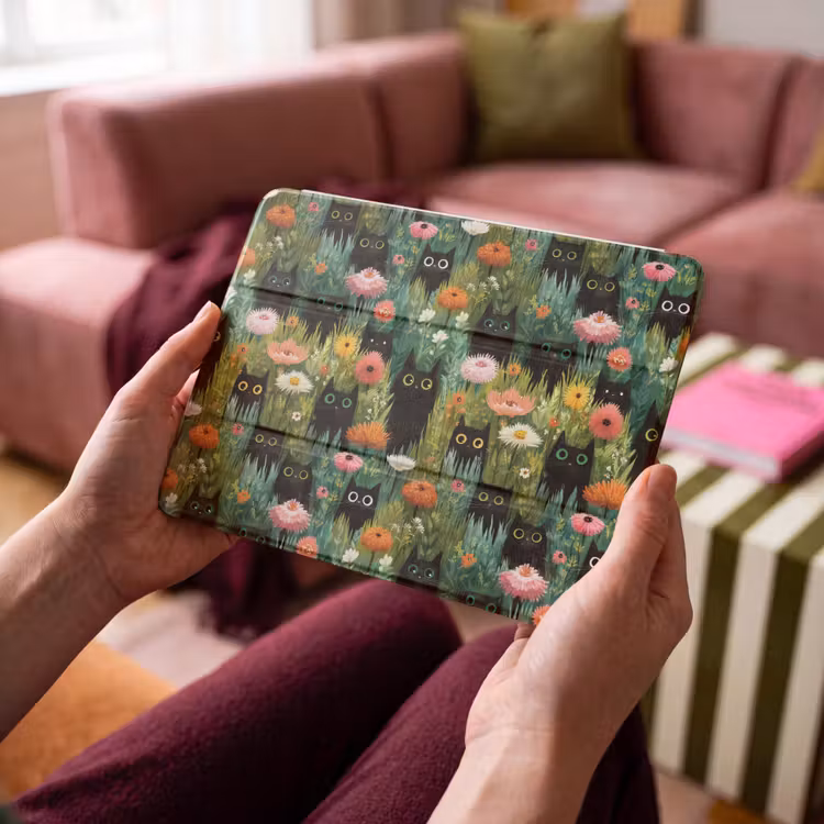 iPad hoes - Katten - Bloemen - Kleurrijk — 4