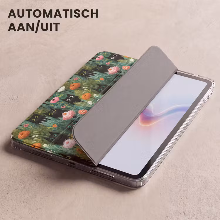 iPad hoes - Katten - Bloemen - Kleurrijk — 5