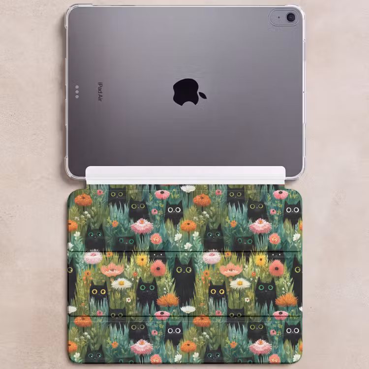 iPad hoes - Katten - Bloemen - Kleurrijk — 6