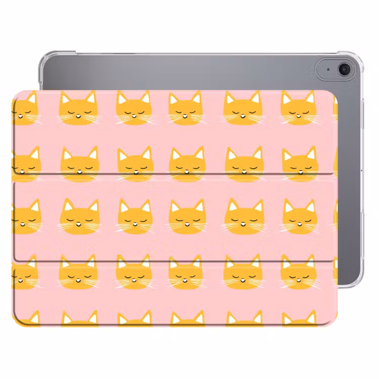 iPad hoes - Katten - Patroon - Roze — 1