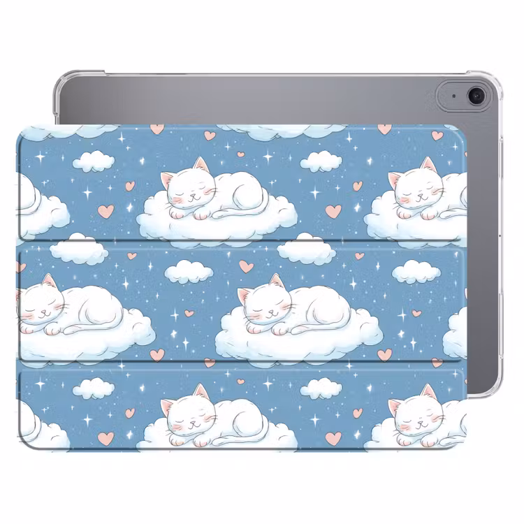 iPad hoes - Kitten - Wolken - Blauw — 1