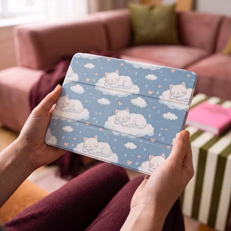 iPad hoes - Kitten - Wolken - Blauw — 4