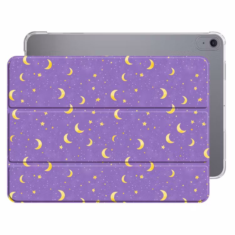 iPad hoes - Manen - Sterren - Paars — 1