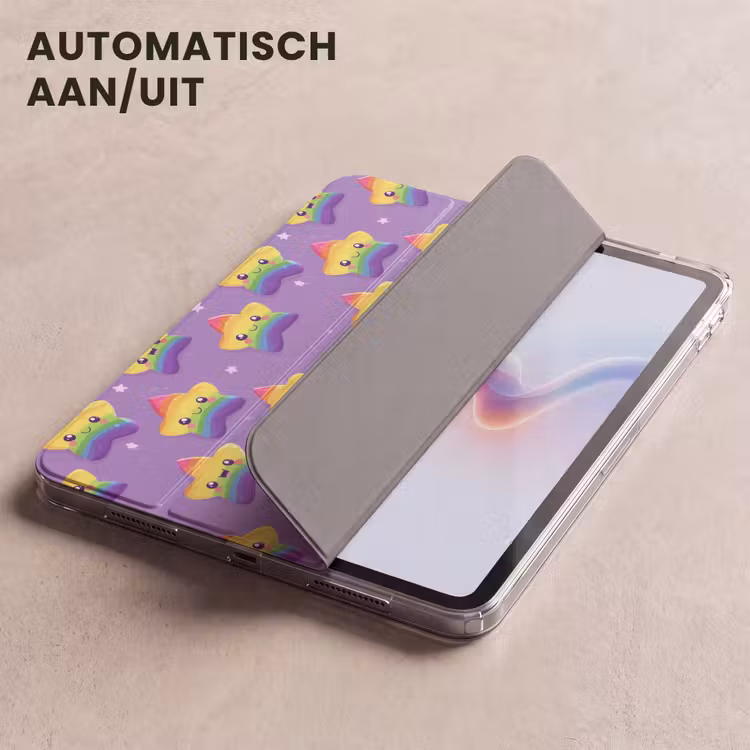 iPad hoes - Sterren - Regenboog - Paars — 5