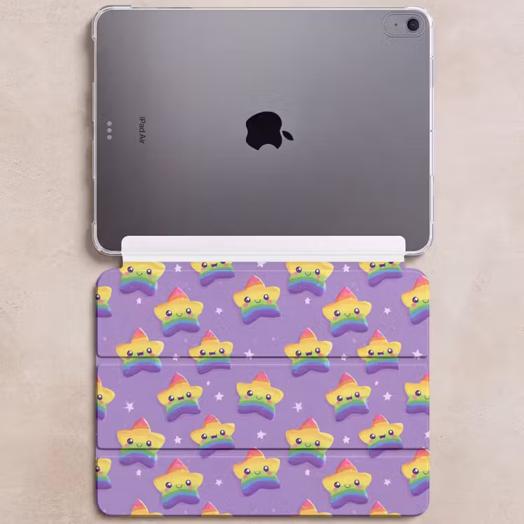 iPad hoes - Sterren - Regenboog - Paars — 6