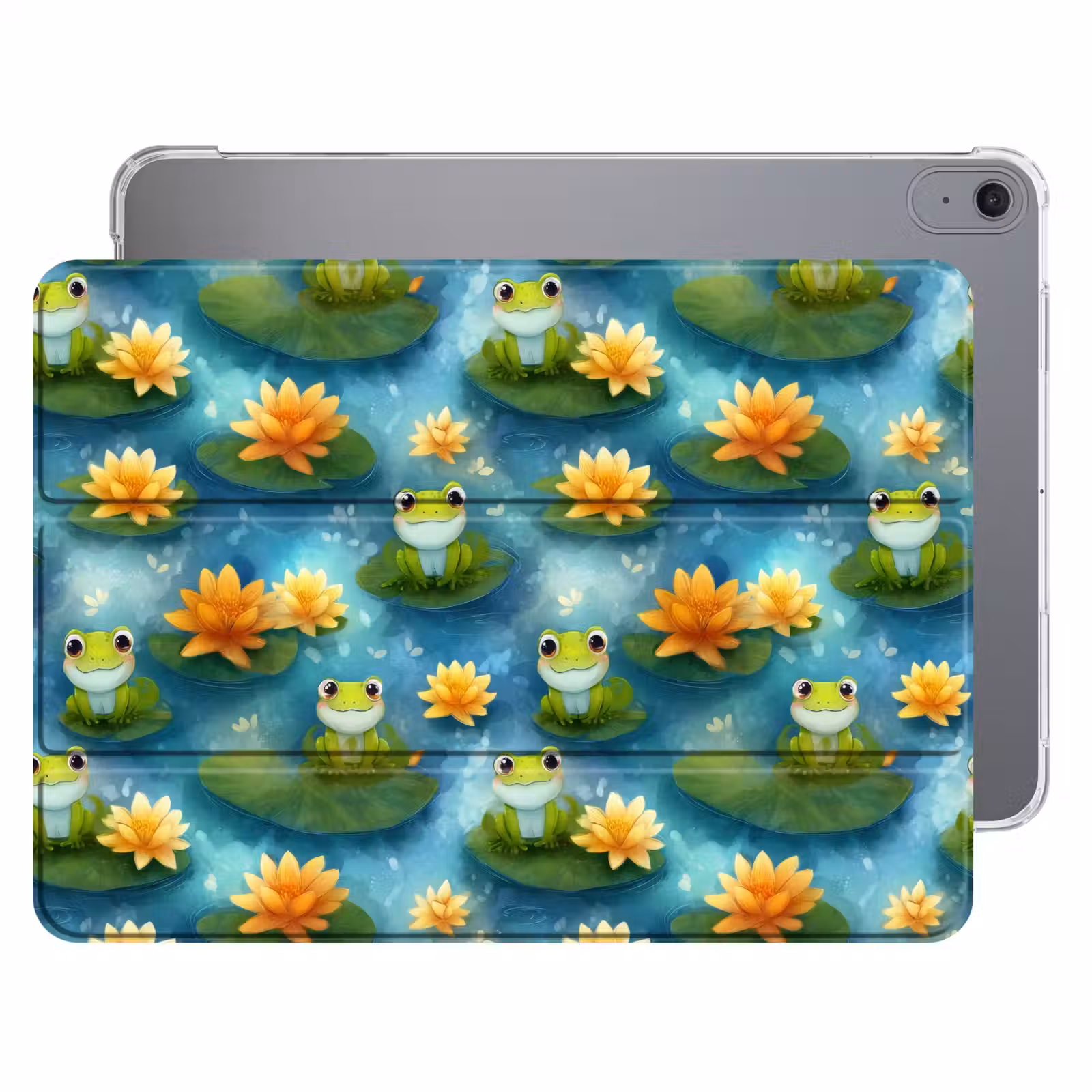iPad hoes - Kikker - Lelies - Groen — 1