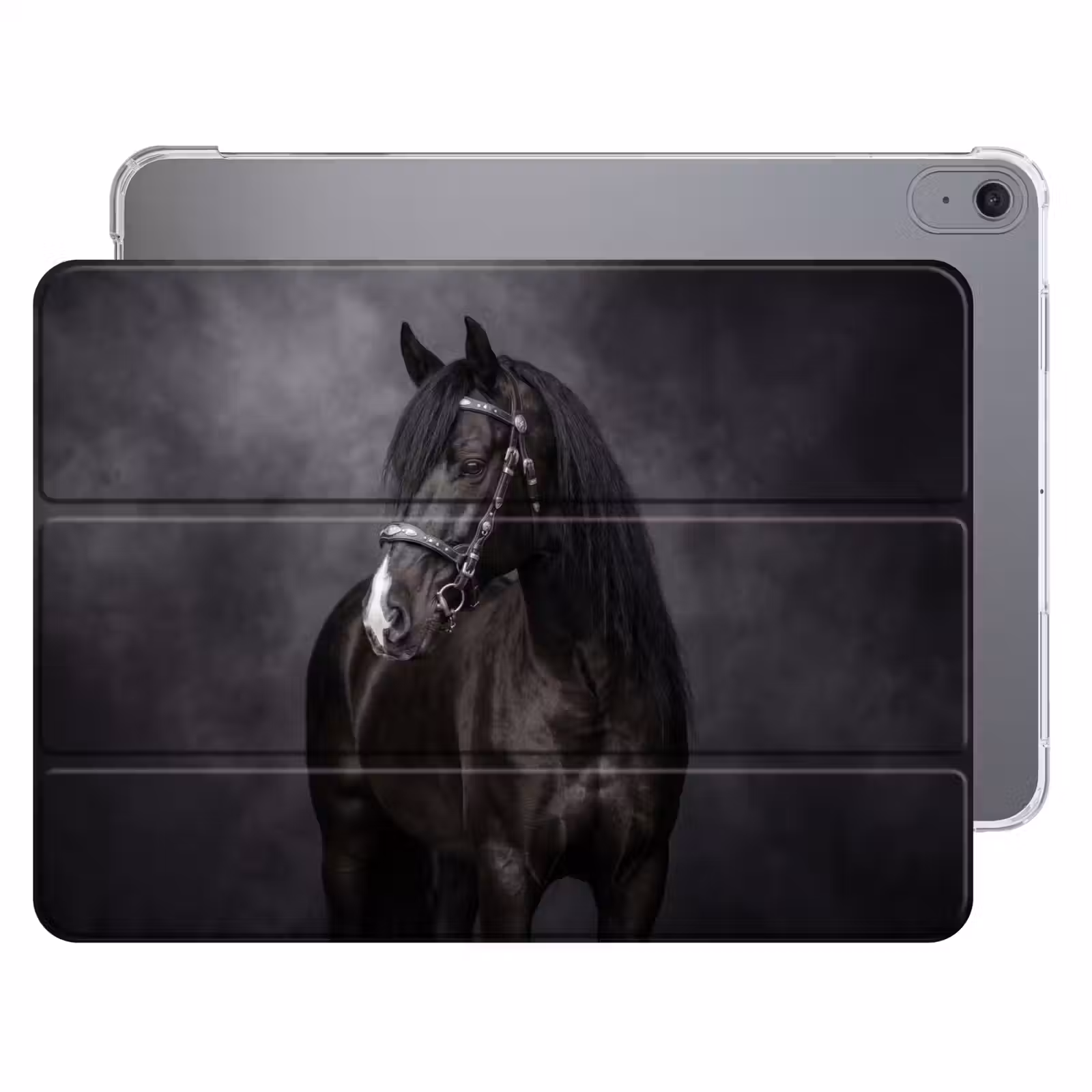 iPad hoes - Portret - Paard - Zwart — 1