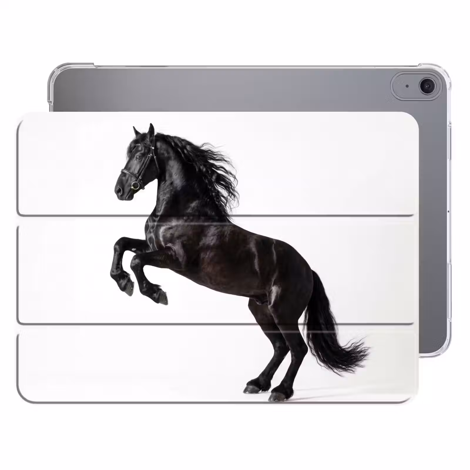 iPad hoes - Zwart - Paard - Portret — 1