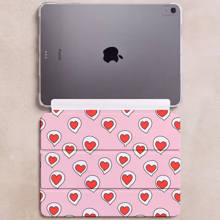 iPad hoes - Hartjes - Patroon - Rood — 6
