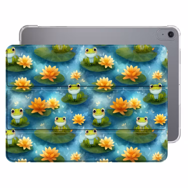 iPad hoes - Kikker - Lelies - Groen — 1