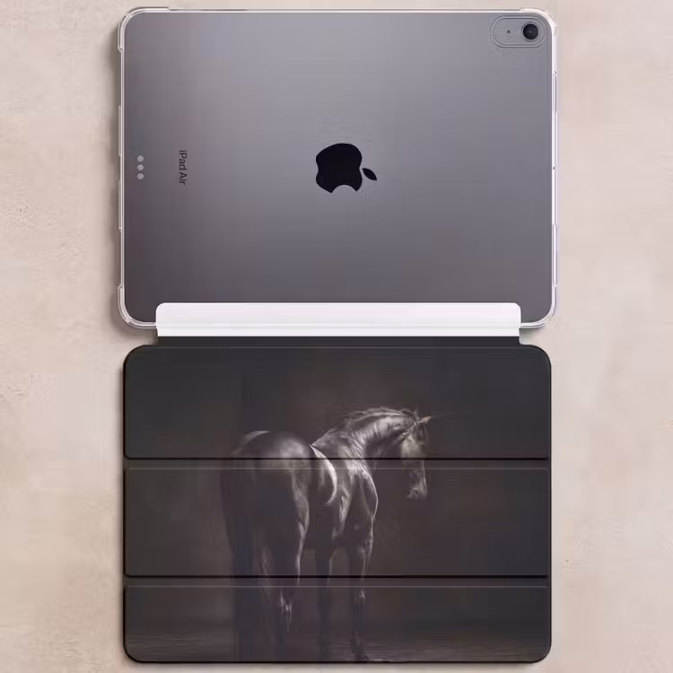 iPad hoes - Krachtig - Paard - Donker — 6