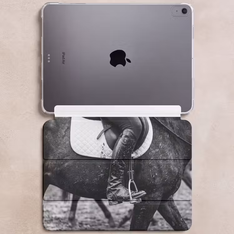 iPad hoes - Paard - Sport - Zwart - Wit — 6