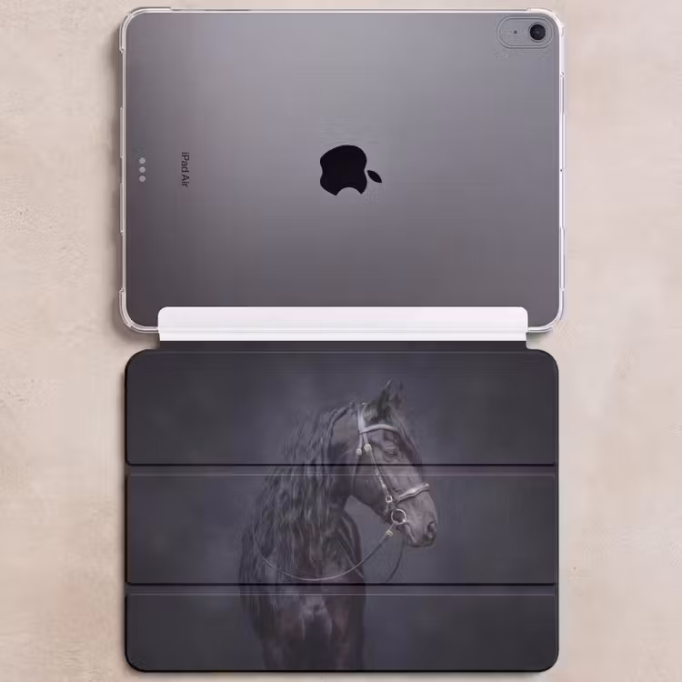 iPad hoes - Portret - Paard - Donker — 6