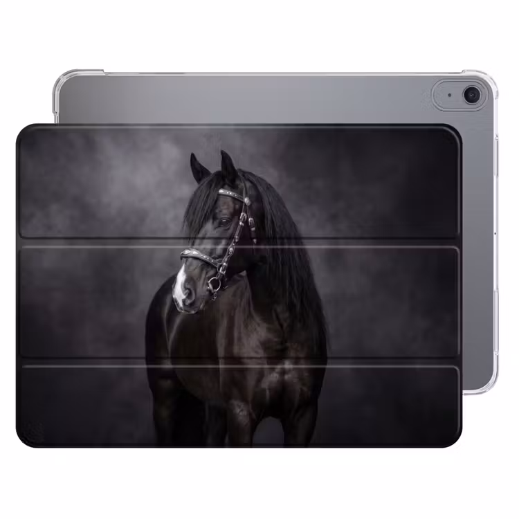 iPad hoes - Portret - Paard - Zwart — 1