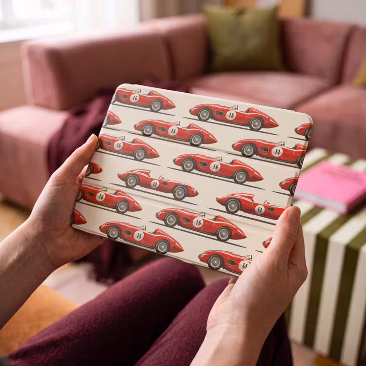 iPad hoes - Raceauto - Retro - Rood — 4