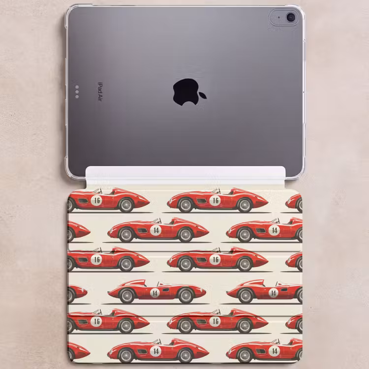 iPad hoes - Raceauto - Retro - Rood — 6