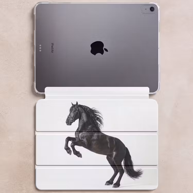 iPad hoes - Zwart - Paard - Portret — 6