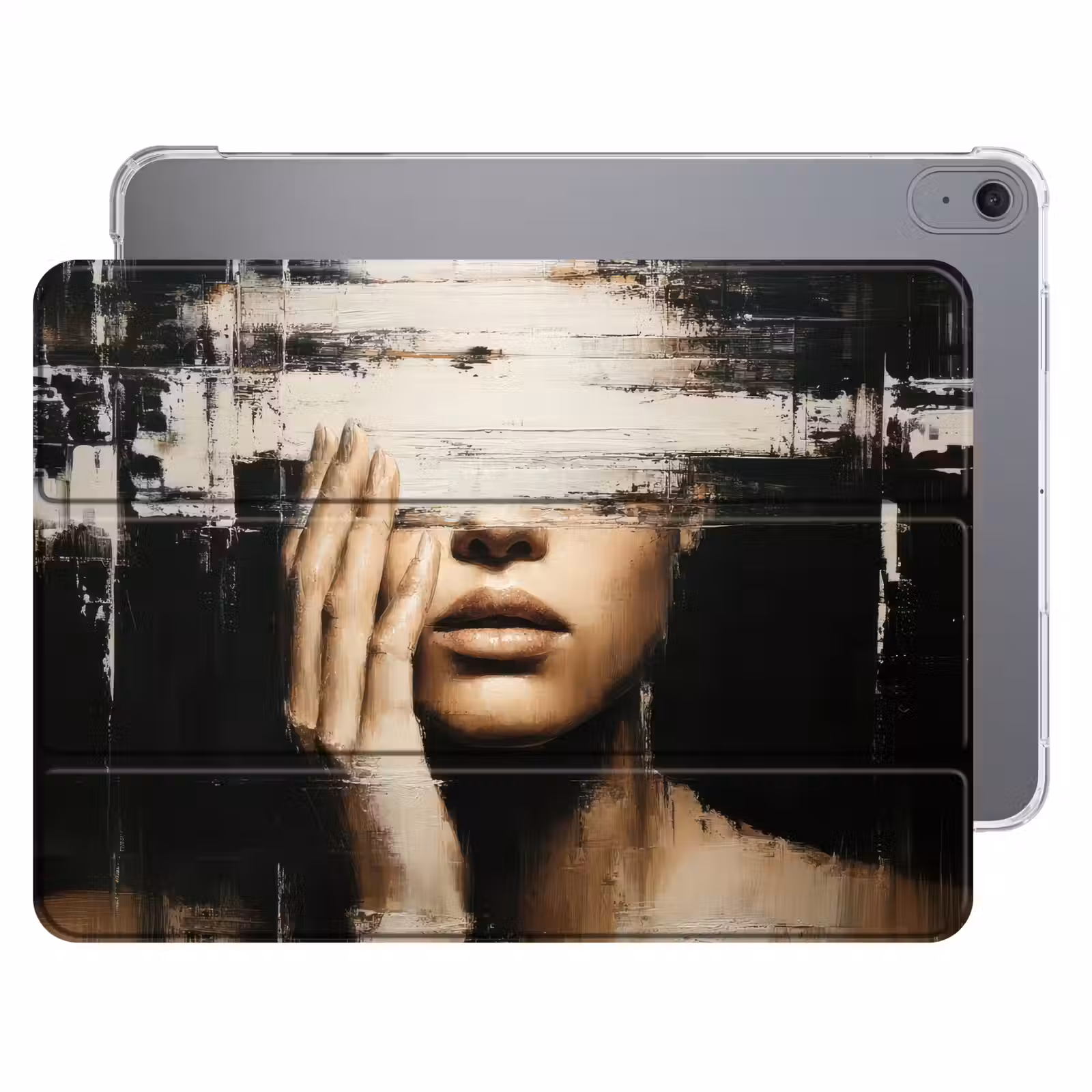 iPad hoes - Hand - Gezicht - Strepen - Abstract — 1