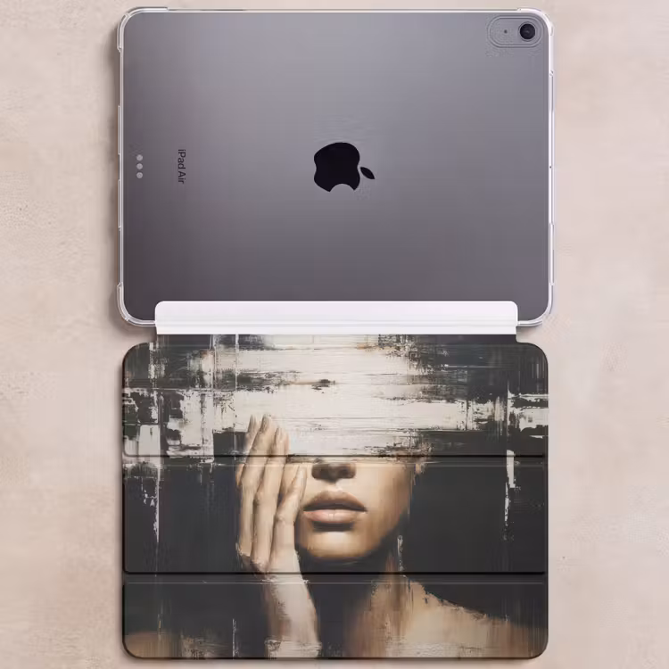 iPad hoes - Hand - Gezicht - Strepen - Abstract — 6