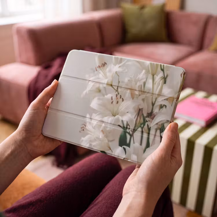 iPad hoes - Lelies - Boekte - Wit - Meeldraden — 4