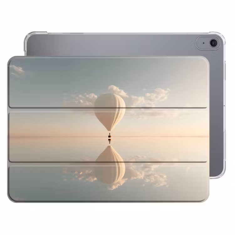 iPad hoes - Luchtballon - Wolken - Water - Blauw — 1