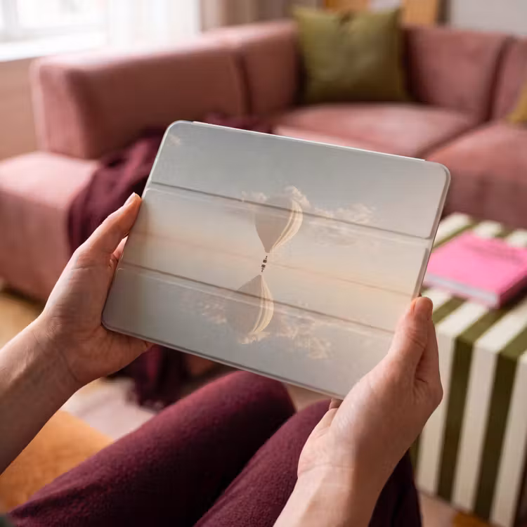 iPad hoes - Luchtballon - Wolken - Water - Blauw — 4