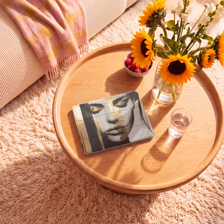iPad hoes - Ogen - Gezicht - Goud - Strepen — 2